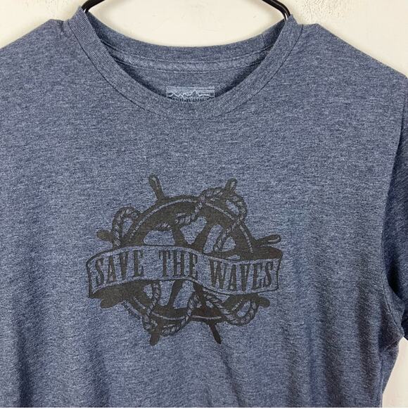 Patagonia Blue Graphic Ride The Wave Tee - Picture 2 of 9